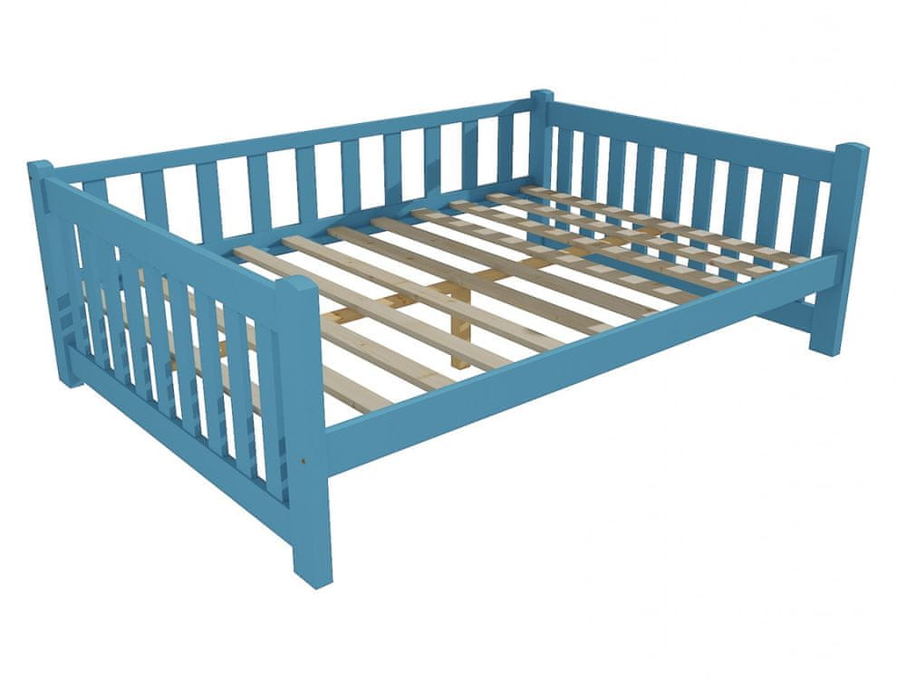 eoshop Detská posteľ DP 035 XL (Rozmer: 140 x 200 cm, Farba dreva: farba modrá)
